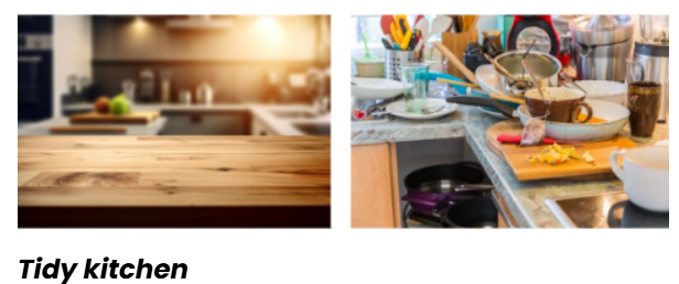 Decluttered home spaces that feel calmer